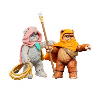 Figuras Wicket W Warrick & Kneesaa Ewoks Star Wars 9cm
