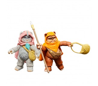 Figuras Wicket W Warrick & Kneesaa Ewoks Star Wars 9cm