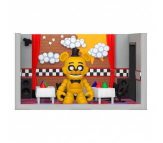 Figura playset Snaps! Five Nights at Freddys Golden Freddy with Stage