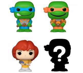 Blister 4 figuras Bitty POP Tortugas Ninja Leonardo