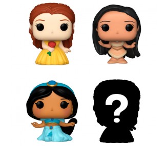Blister 4 figuras Bitty POP Disney Princesas Bella