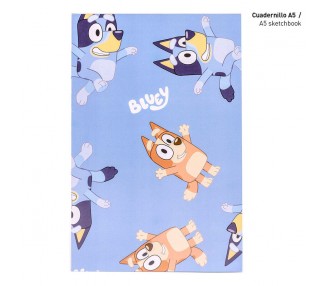 Set papeleria coloreable Bluey