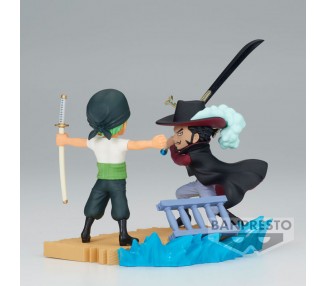 Figura Roronoa Zoro VS Dracule Mihawk Log Stories One Piece 7cm