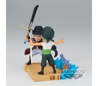 Figura Roronoa Zoro VS Dracule Mihawk Log Stories One Piece 7cm