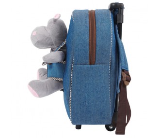 Trolley + Peluche Hipopotamo Holly 38cm