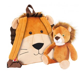 Mochila reversible + peluche Lenny Lion 25cm