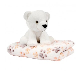 Peluche + Manta suave Perry Oso 22cm
