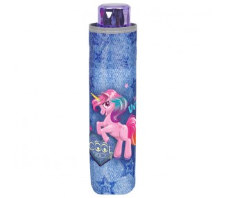 Paraguas plegable manual Unicornio 50cm