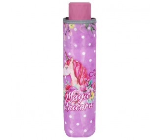 Paraguas plegable manual Unicornio 50cm