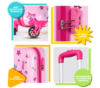 Maleta ABS Unicornio 4r 51cm