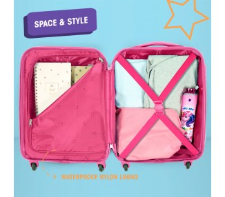 Maleta ABS Unicornio 4r 51cm
