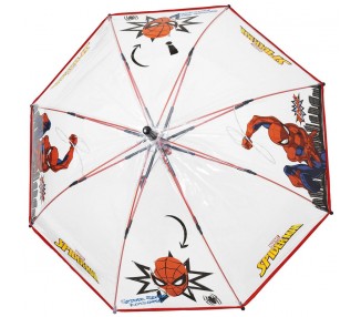 Paraguas automatico transparente Spiderman Marvel 45cm