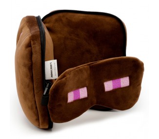 Almohada viaje antifaz Enderman Minecraft Relaxeazzz
