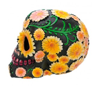 Figura Calavera Día de los Muertos Margaritas 11cm