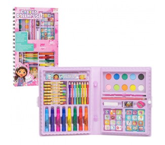 Set papeleria coloreable La Casa de Muñecas de Gabby