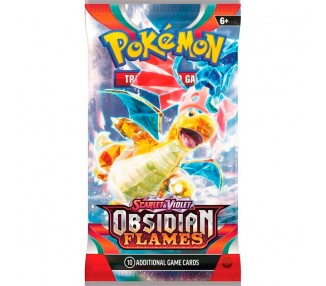 Sobre juego cartas coleccionables Llamas Obsidianas Scarlet & Violet Pokemon ingles surtido