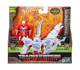 Figura Arcee & Silverfang Beast Alliance Combiner El Despertar de las Bestias Transformers 13cm