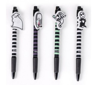 Blister 4 boligrafos Pesadilla Antes de Navidad Disney