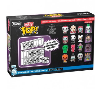 Blister 4 figuras Bitty POP Disney Pesadilla Antes de Navidad Sally