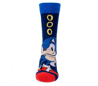 Set 3 calcetines Sonic the Hedgehog adulto