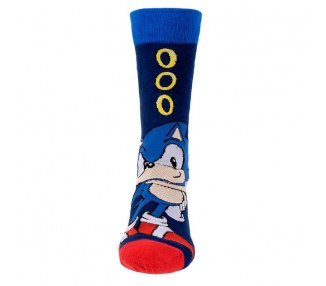 Set 3 calcetines Sonic the Hedgehog adulto