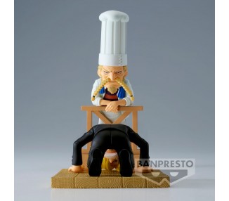 Figura world collectable Sanji & Zeff 2 WCF Log Series One Piece 8cm