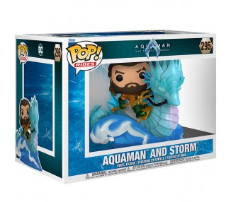 Figura POP Ride Deluxe DC Comics Aquaman y el Reino Perdido Aquaman on Storm