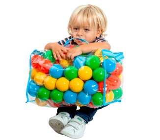 Bolsa pelotas 100pzs