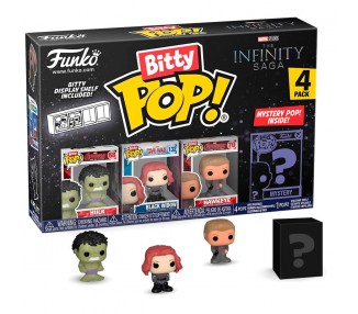 Blister 4 figuras Bitty POP Marvel The Infinity Saga Hulk