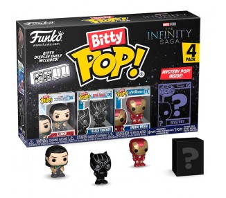Blister 4 figuras Bitty POP Marvel The Infinity Saga Loki