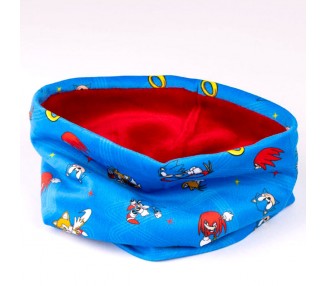 Conjunto gorro guantes braga cuello Sonic the Hedgehog