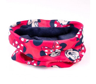 Conjunto gorro guantes braga cuello Minnie Disney