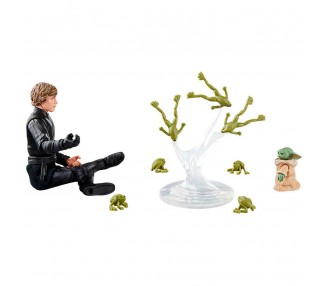 Figuras Luke Skywalker & Grogu El Libro de Boba Fett Star Wars 9,5cm