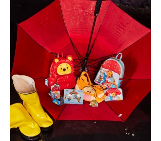 Mochila Rainy Day Puffer Jacket Winnie the Pooh Disney Loungefly 26cm