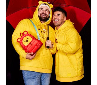 Mochila Rainy Day Puffer Jacket Winnie the Pooh Disney Loungefly 26cm