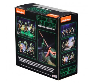 Set 4 figuras Baby Turtles Las Tortugas Ninja 10cm