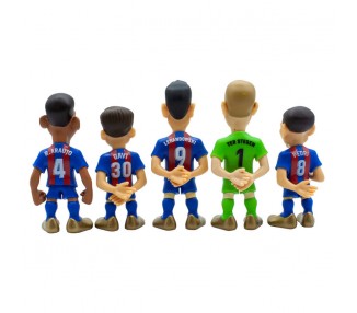 Blister 5 figuras Minix FC Barcelona 7cm