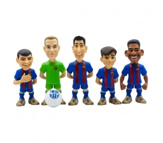 Blister 5 figuras Minix FC Barcelona 7cm