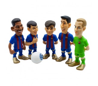 Blister 5 figuras Minix FC Barcelona 7cm