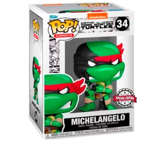 Figura POP Tortugas Ninja Michelangelo Exclusive 5 + 1 Chase