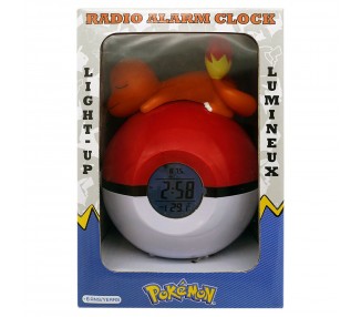 Lampara despertador Led Charmander Pokeball Pokemon