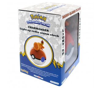 Lampara despertador Led Charmander Pokeball Pokemon