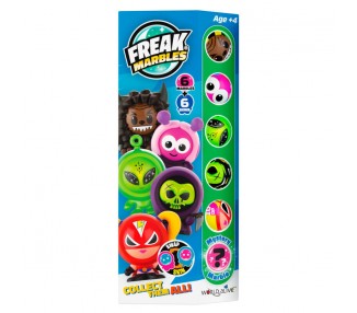 Set 6 Canicas + Skin - Freak Marbles surtido