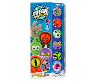 Set 6 Canicas + Skin - Freak Marbles surtido