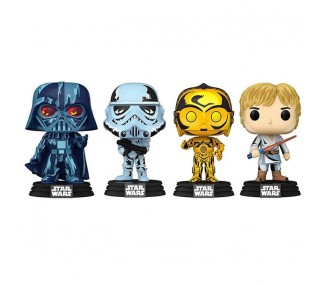 Blister 4 figuras POP Star Wars Exclusive