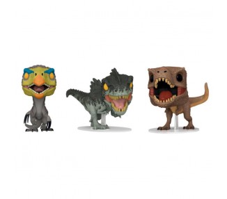 Blister 3 figuras POP Jurassic World