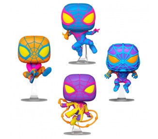 Blister 4 figuras POP Marvel Spiderman Miles Morales Exclusive