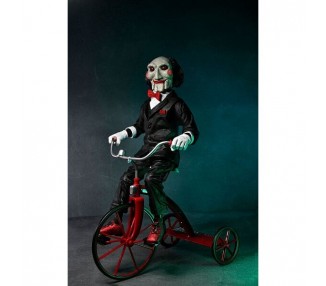 Figura Billy the Puppet Triciclo Saw con sonido 33cm