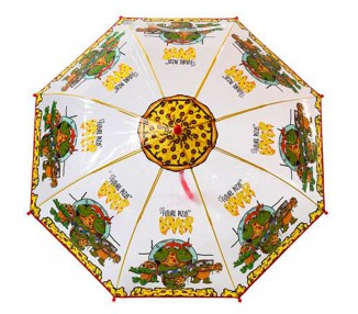 Paraguas manual transparente Tortugas Ninja 48cm