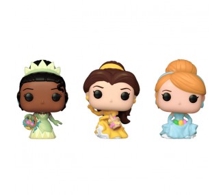 Blister 3 figuras Carrot Pocket POP Disney Princesas Cenicienta Tiana Bella